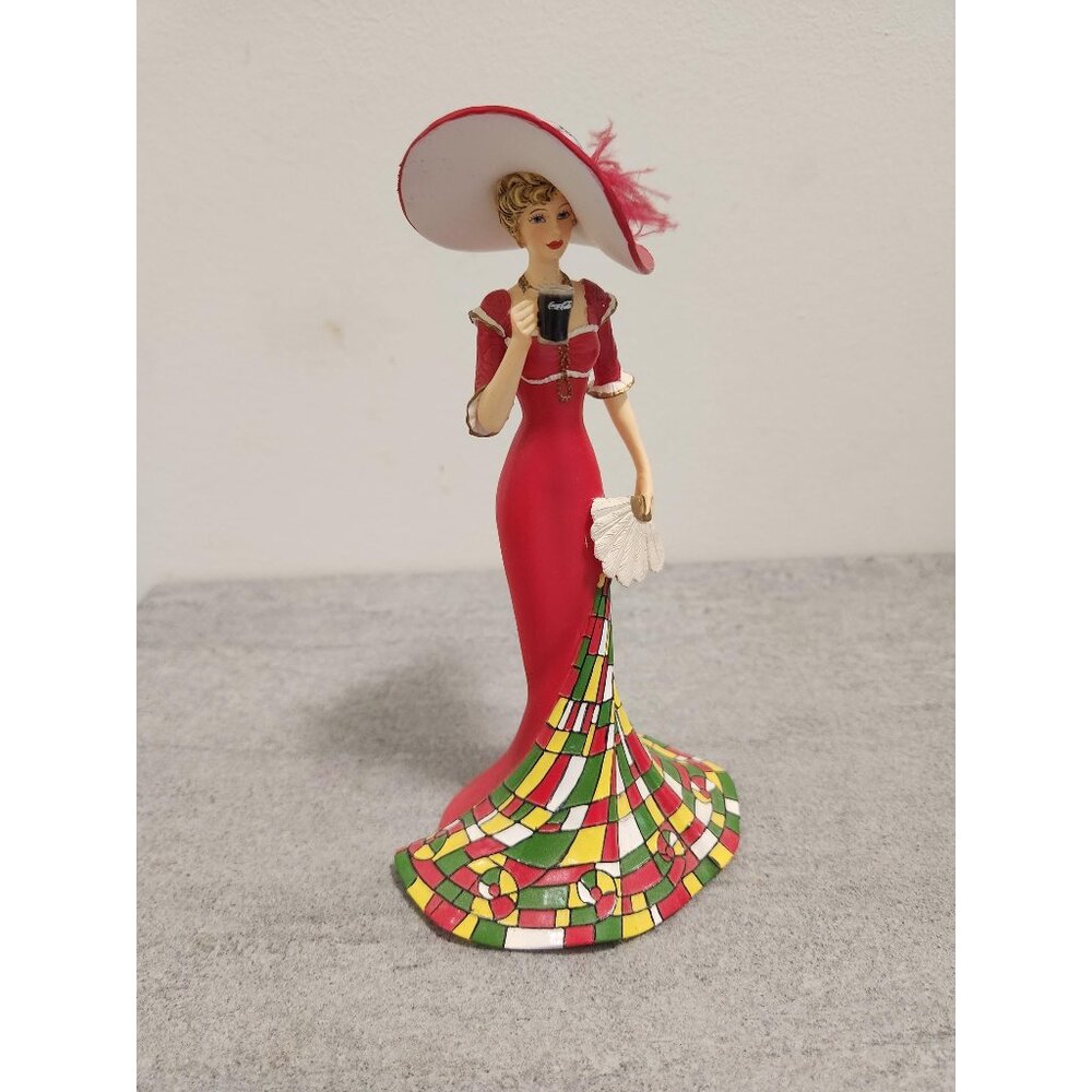 Resin Coca Cola Lady In Red Timeless Refreshment of Coca Cola Collection